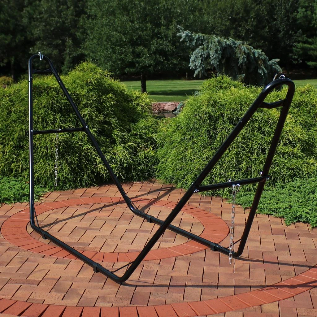 Sunnydaze Heavy-Duty Universal Multi-Use Heavy-Duty Steel Hammock Stand for 9 to 14 Feet Hammocks - 550 lb Weight Capacity 6