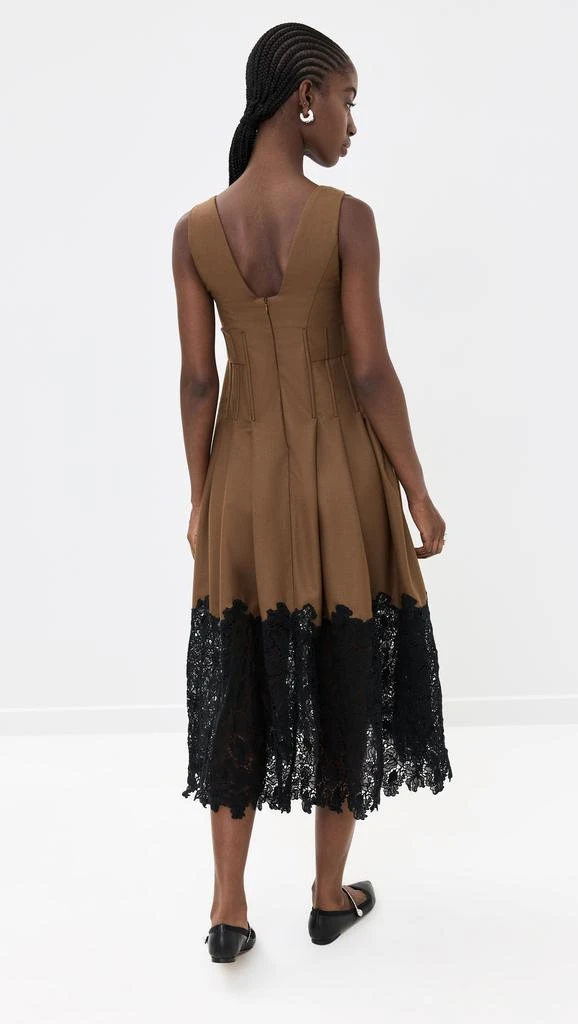 Kika Vargas Rosa Dress Tobacco Wool 2