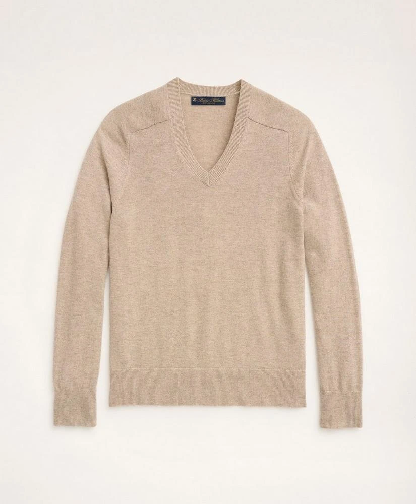Brooks Brothers 3-Ply Cashmere V-Neck Sweater 1