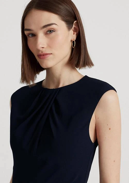 Ralph Lauren Bubble Crepe Cap-Sleeve Dress 3