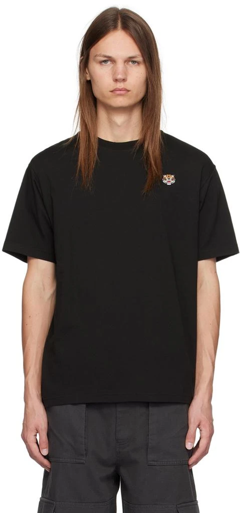 Kenzo Black Kenzo Paris Lucky Tiger T-Shirt 1