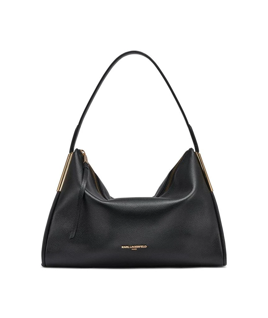 Karl Lagerfeld Paris VALERIE LEATHER SHOULDER BAG 1