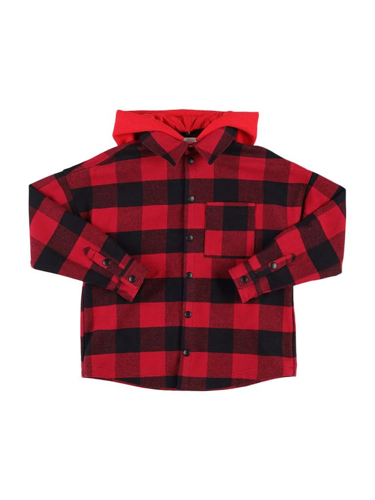 Palm Angels Check Flannel Shirt 1