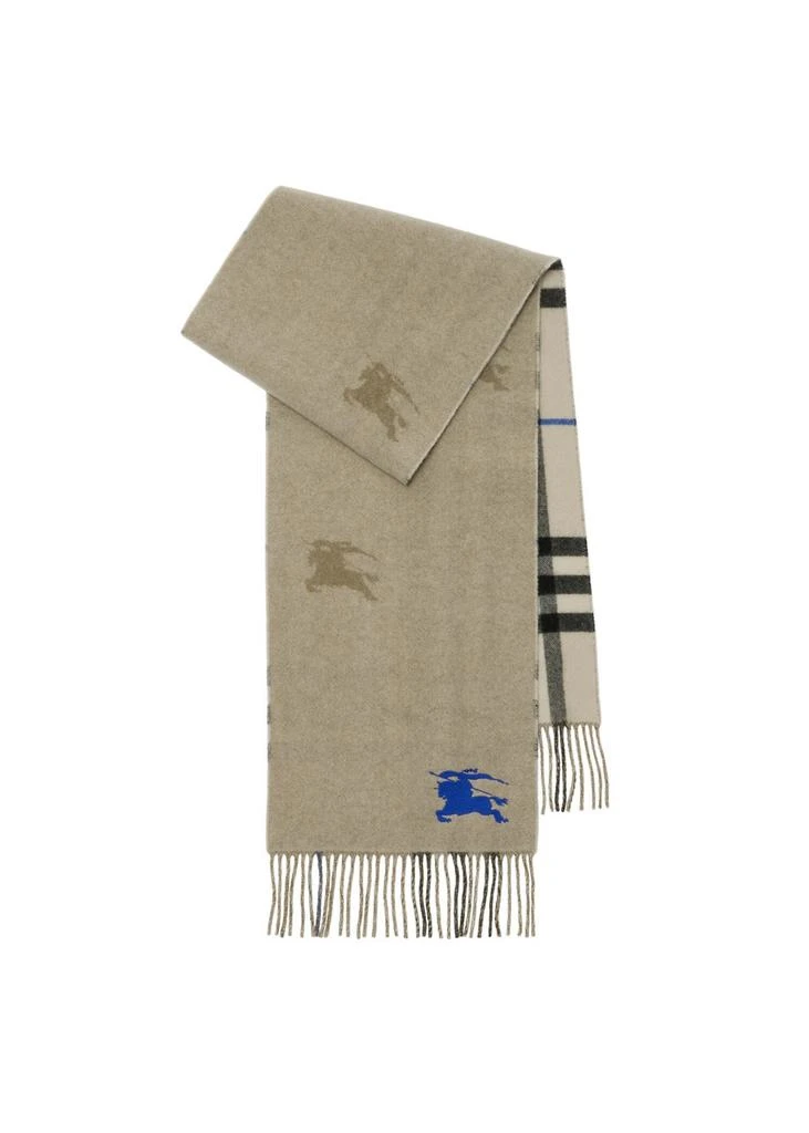 Burberry Reversible ekd check cashmere scarf 1