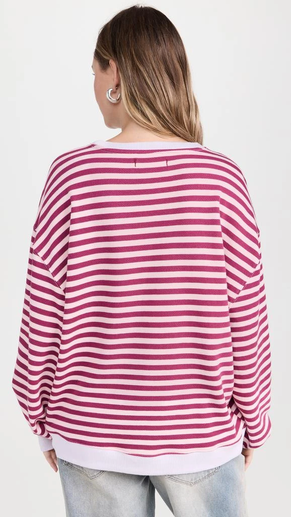 Free People Classic Striped Crew Sweatshirt 3