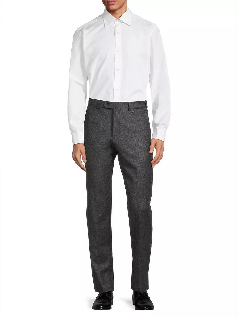Loro Piana Carlo Flannel Wool-Cashmere Trousers 2