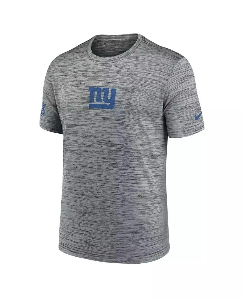 NIKE Men's Gray New York Giants Sideline Velocity Performance T-Shirt 1