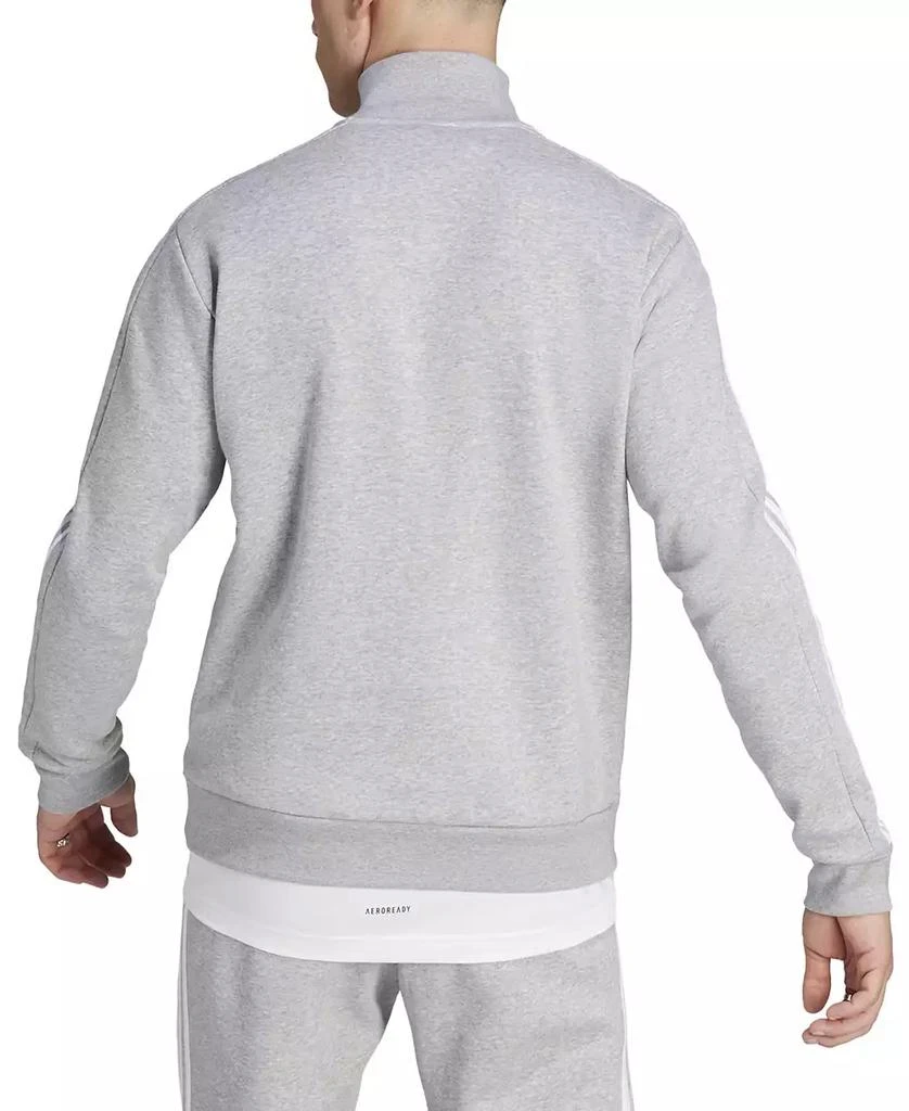 Adidas Men's Essentials Fleece 3-Stripes Quarter-Zip Sweatshirt 2