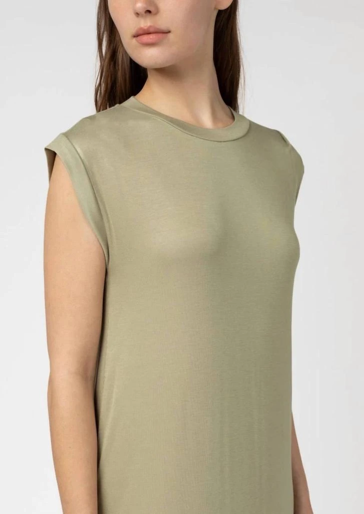 MOD REF Knit Rayon Dress In Sage 3