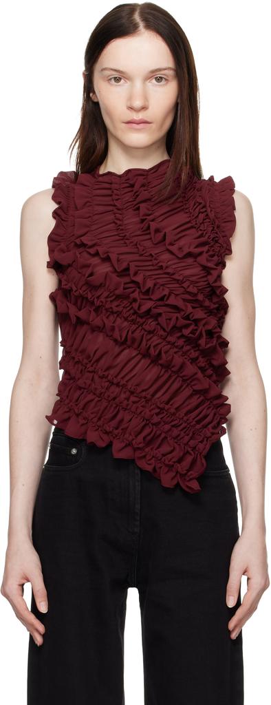 Beaufille SSENSE Exclusive Burgundy Vera Blouse