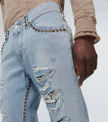 Dolce 
Gabbana Distressed mid-rise straight jeans 5