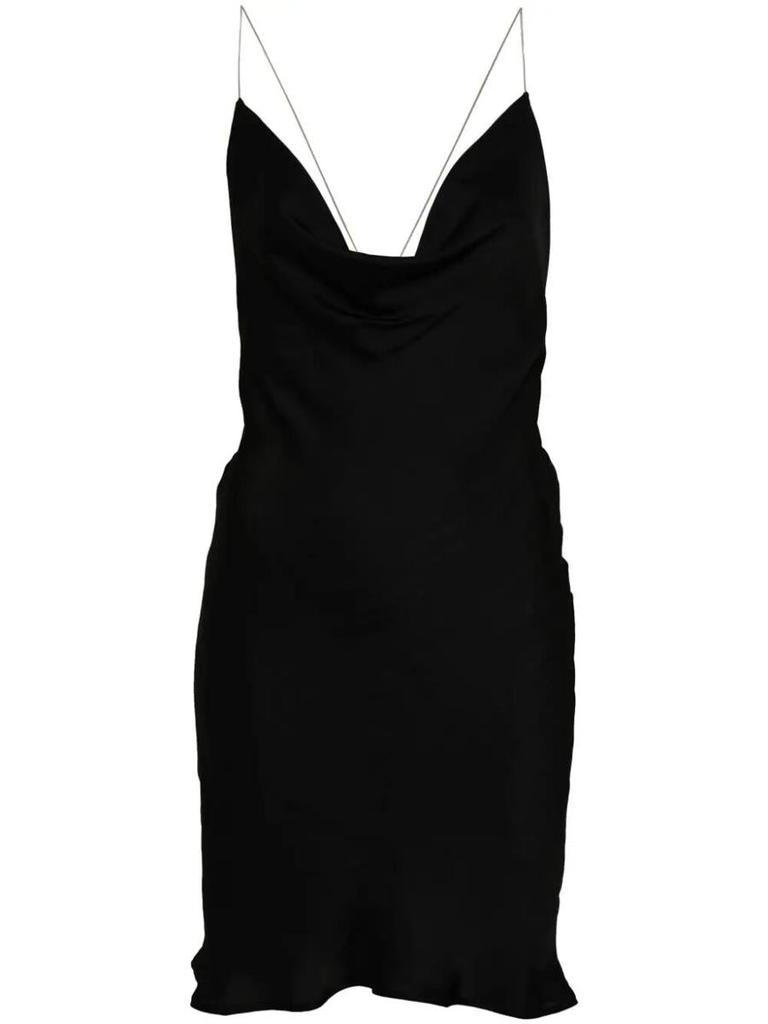 ワンピース Y PROJECT EVERGREEN INVISIBLE STRAP SLIP DRESS Evergreen Invisible Strap satin slip dress in purple - Y