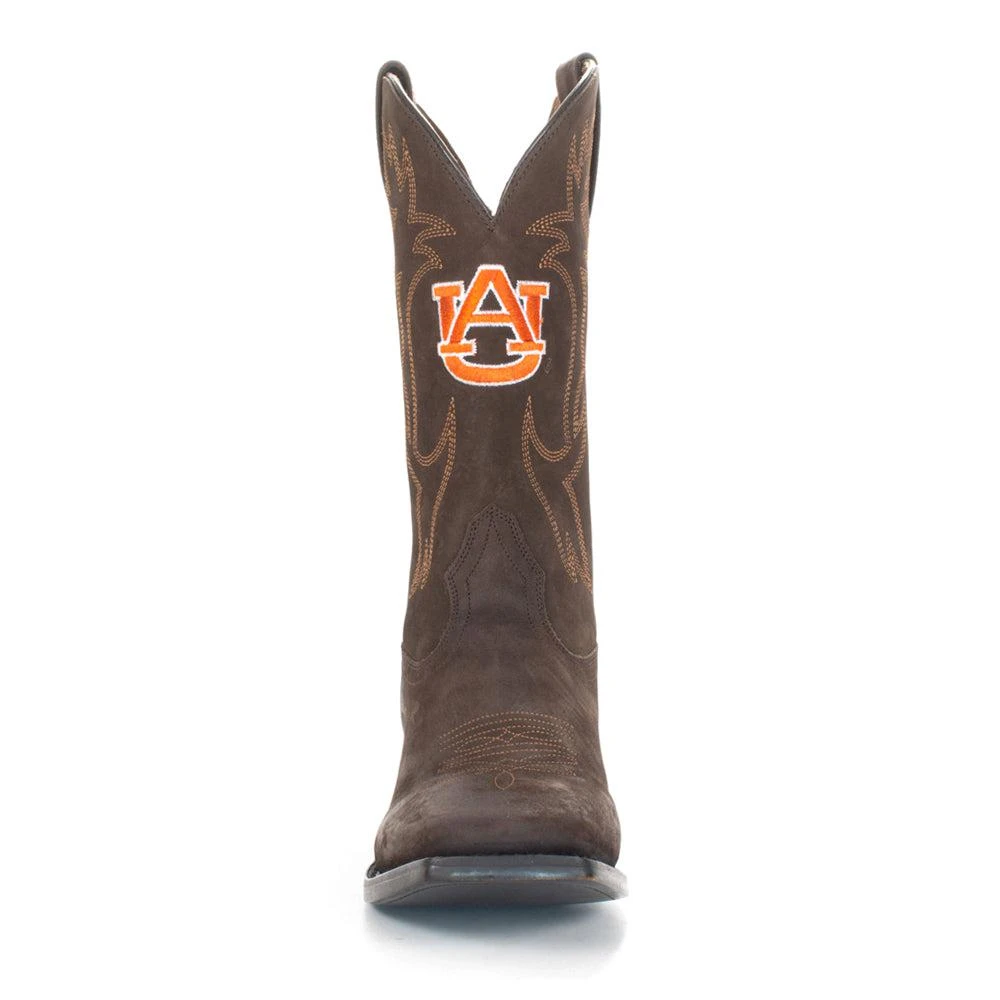 Gameday Boots Auburn University Embroidered Round Toe Pull On Cowboy Boots 4