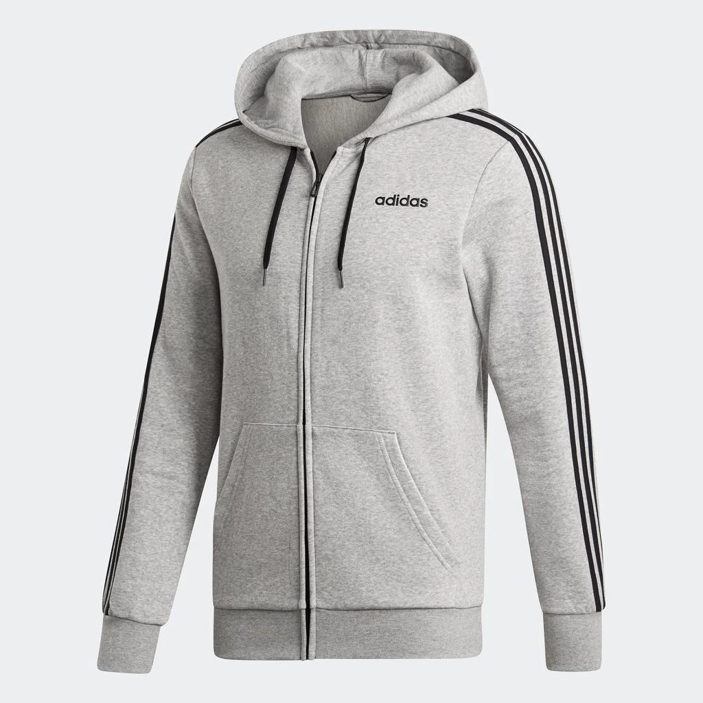 adidas Men's  Essentials 3-Stripes Fleece Hoodie 1