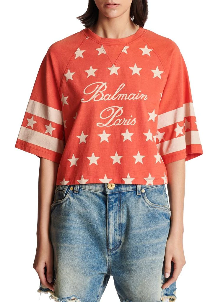 Balmain Balmain Signature Stars T-Shirt 2