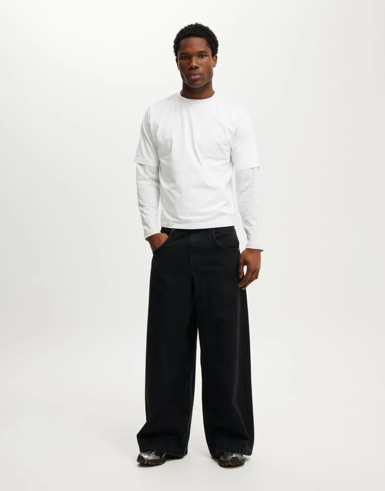 Cotton:On Cotton:On Y2k super wide jean in black 1