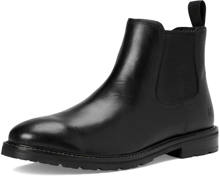 Rockport Cassius Boots Mens 6.5 Black Leather Almond Toe Slip On Chelsea ZPO2881 2