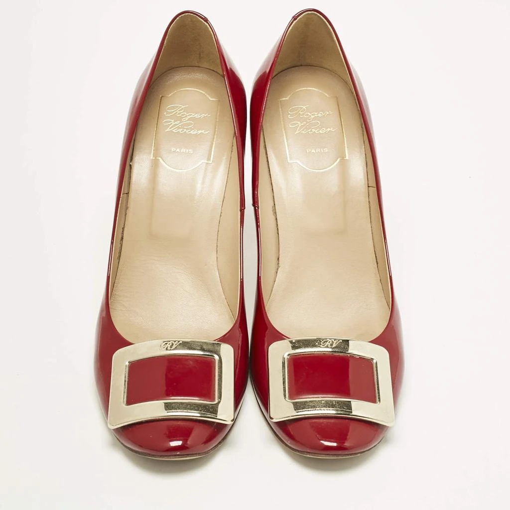 Roger Vivier Roger Vivier Red Patent Leather Belle Vivier Pumps Size 39 3