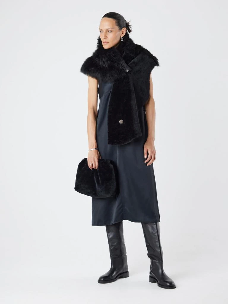 Gushlow & Cole Merino soft shearling clutch 3
