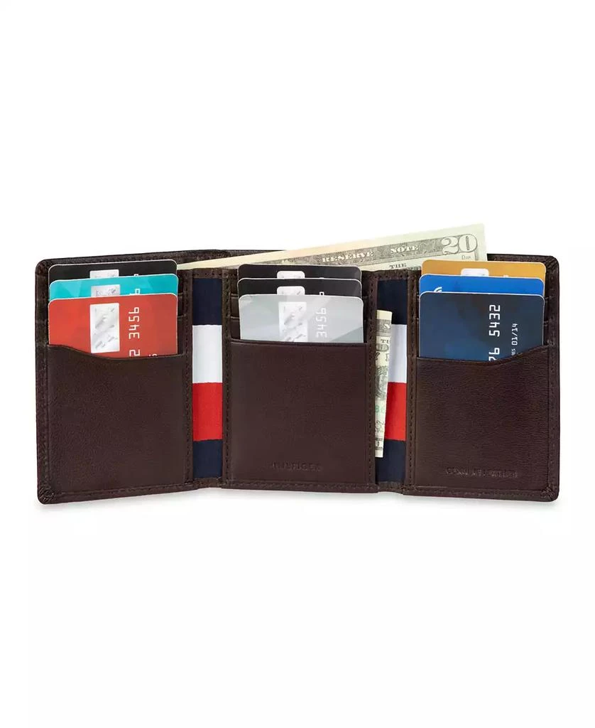 Tommy Hilfiger Men's Trifold Plaid Wallet 5