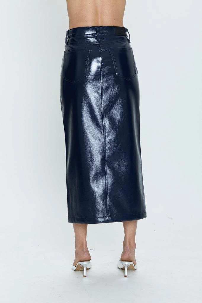 Pistola Denim Alice Utility Midi Skirt - Navy Vinyl 4