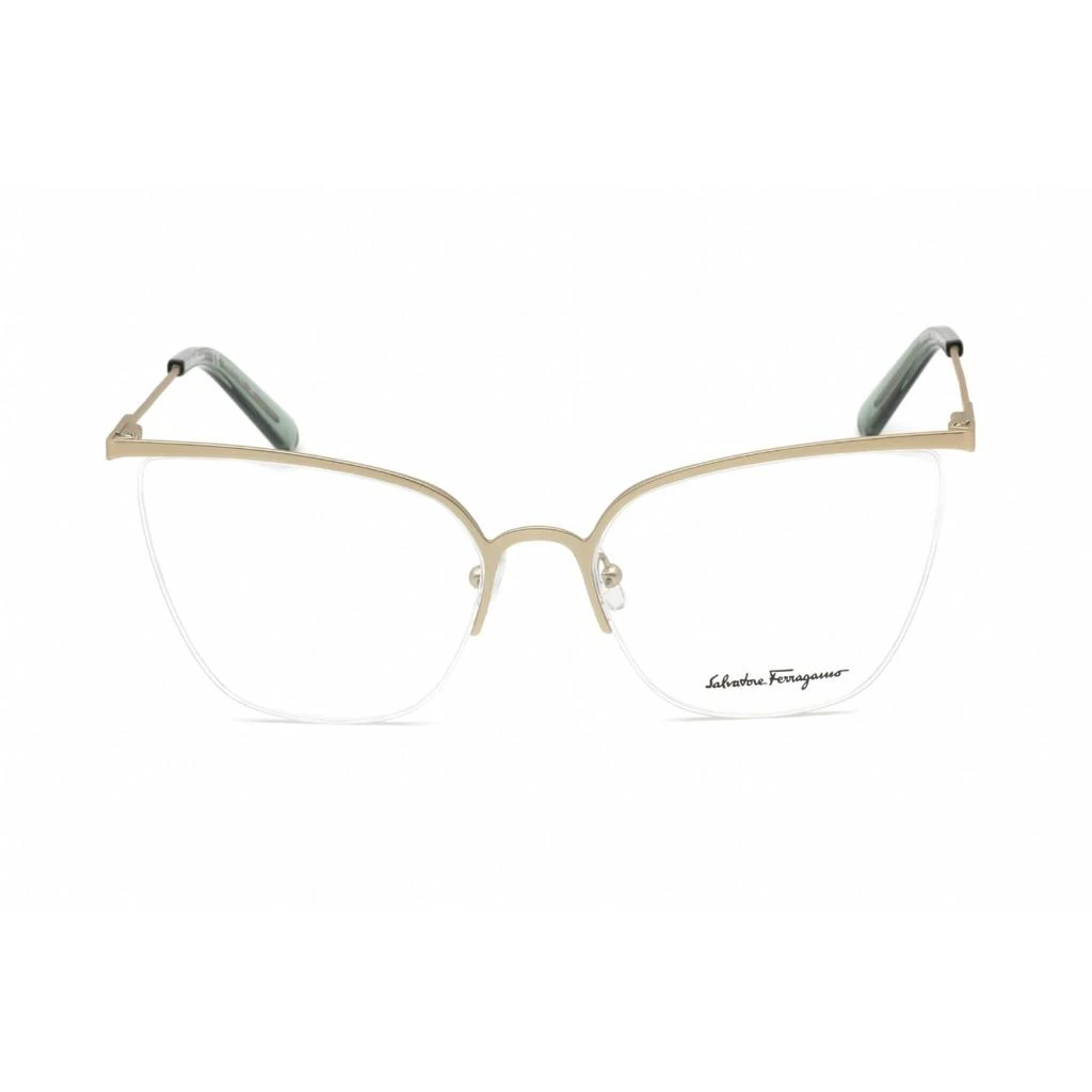 Salvatore Ferragamo Salvatore Ferragamo Women's Eyeglasses - Cat Eye Matte Light Gold Frame | SF2197 760 2