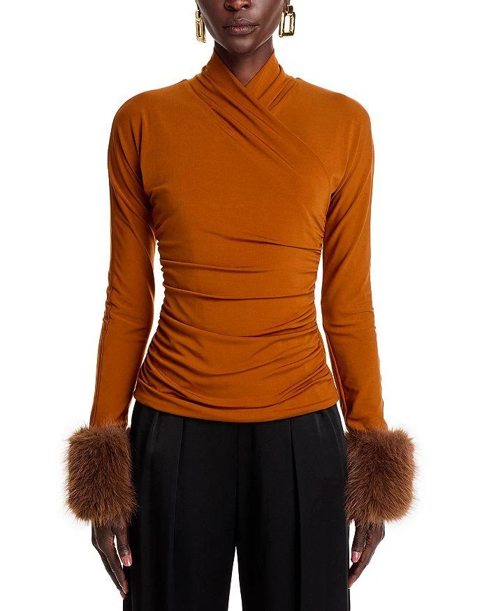Adrienne Landau Faux Fur Cuff Top 6