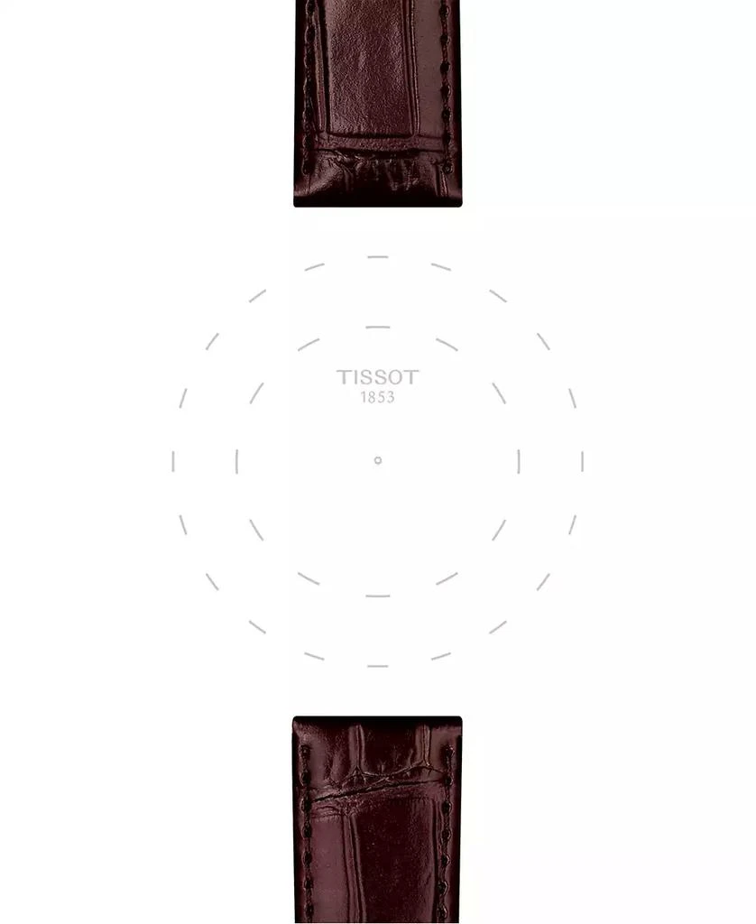Tissot Official Interchangeable Brown Leather Watch Strap 3