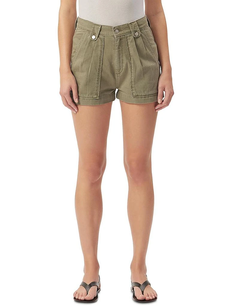 DL1961 Womens Denim Pleated Denim Shorts 1