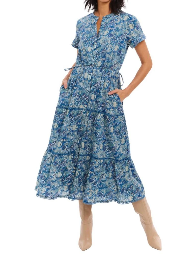 Allison New York Campbell Dress In Blue Sea 1