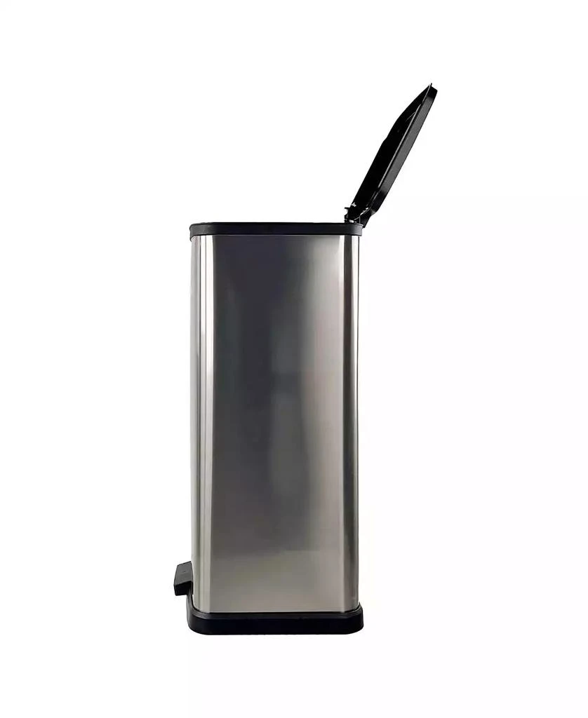 Mega Casa 13.2 Gallon Trash Can, Plastic Rectangular Step Kitchen Trash Can 5