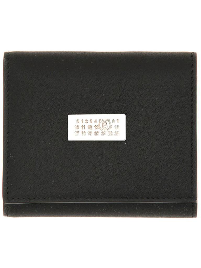 マルジェラ【MM6/エムエム６】 JAPANESE 6 FLAP WALLET Black Leather Japanese 6 Flap Wallet | MM6
