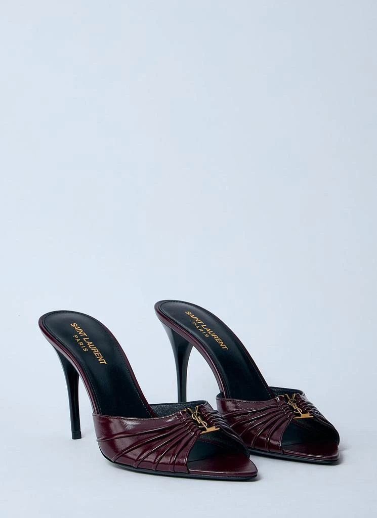 Yves Saint Laurent Babylone Heeled Mules 2