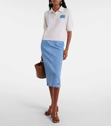 Marni Denim midi skirt 2