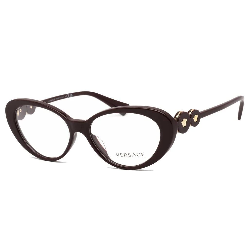 Versace Versace Women's Eyeglasses - Bordeaux Full Rim Plastic Frame, 53 mm | 0VE3331U 5382 1