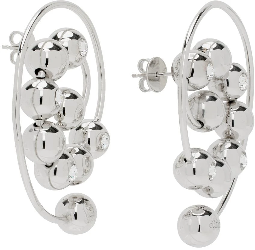 Jean Paul Gaultier Silver 'The Spiral' Earrings 2
