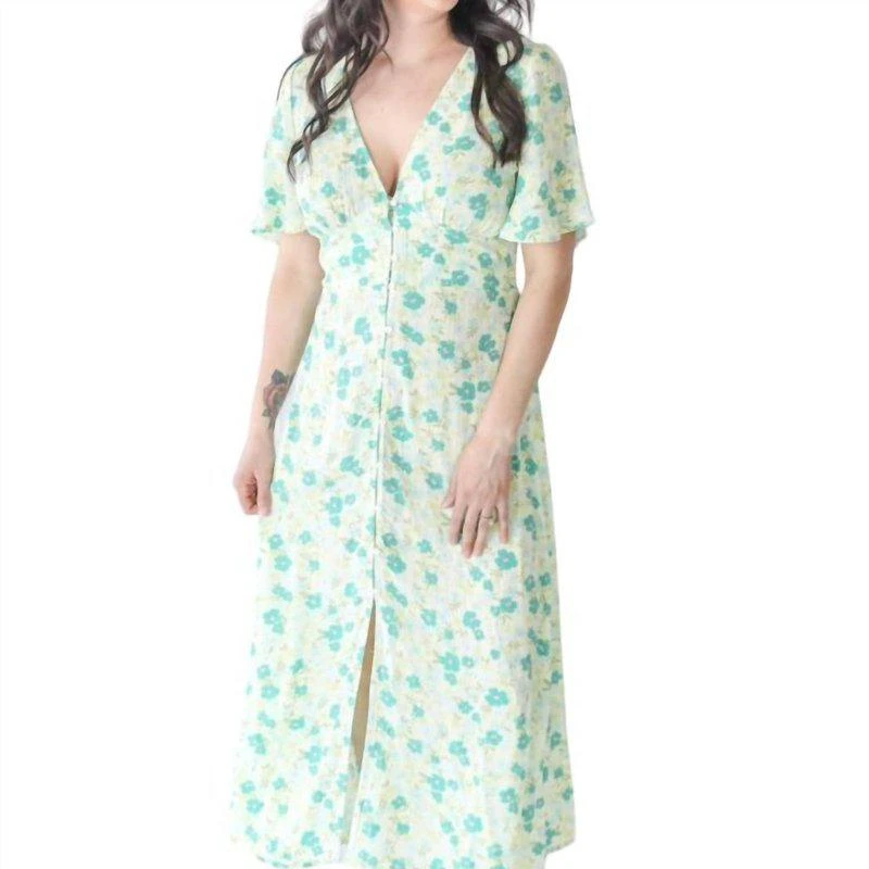 Billabong Your Girl Dress In Green 1
