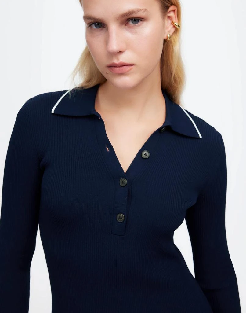 Madewell Ribbed Long-Sleeve Midi Dress 5