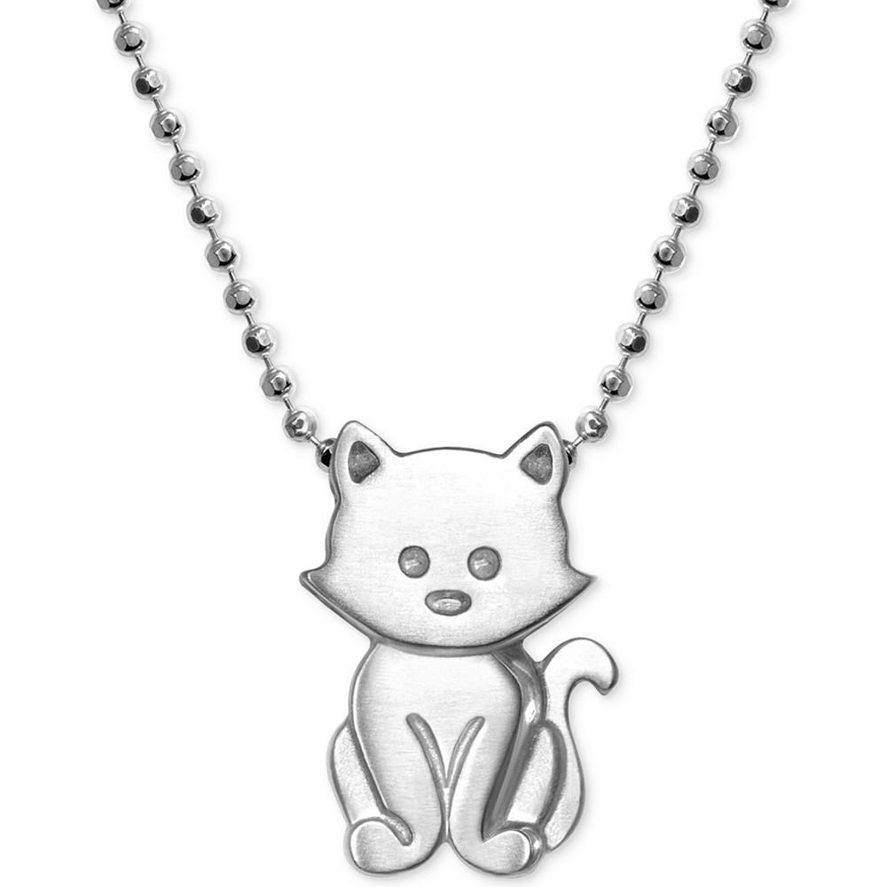 Alex Woo Kitten 16" Pendant Necklace in Sterling Silver