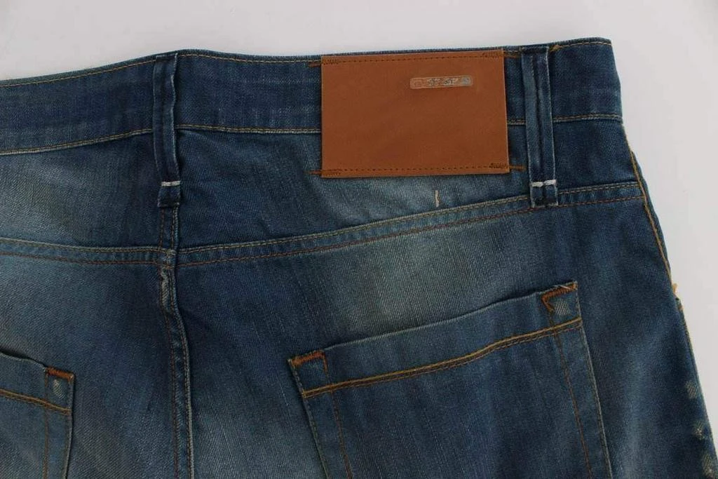 Acht ACHT  Wash Denim Cotton Stretch Baggy Fit Jeans 7