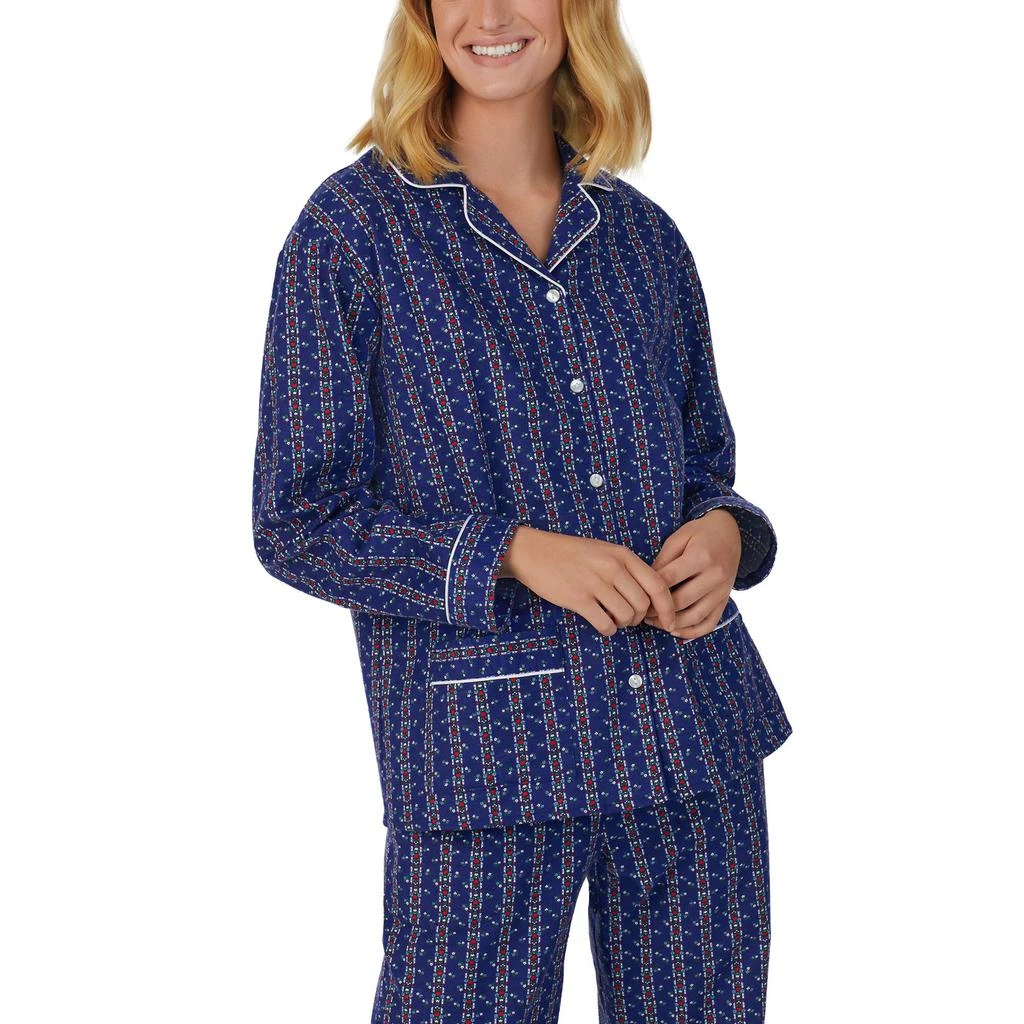 Lanz of Salzburg Classic Notch Collar Flannel PJ Set 3