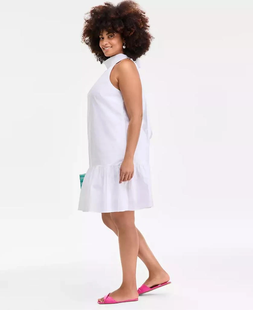 On 34th Trendy Plus Size Bow-Back Tiered Mini Dress, Exclusively at Macy's 3