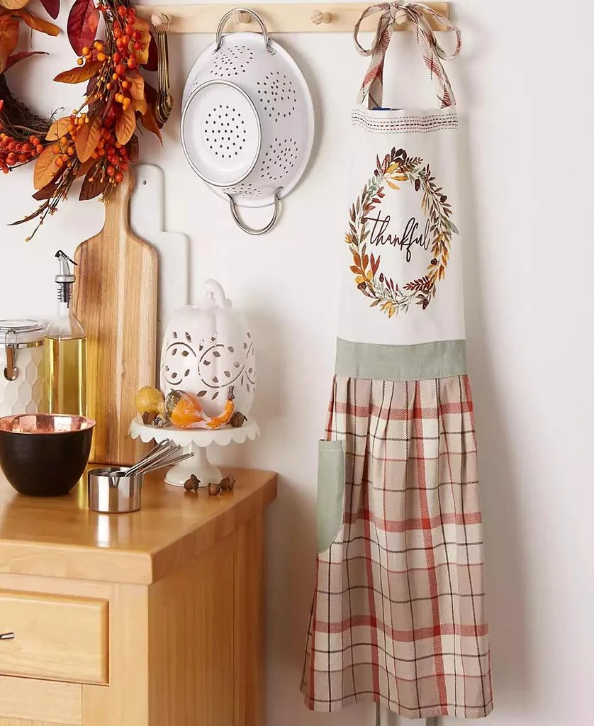 Design Imports Thankful Autumn Wreath Printed Apron 3