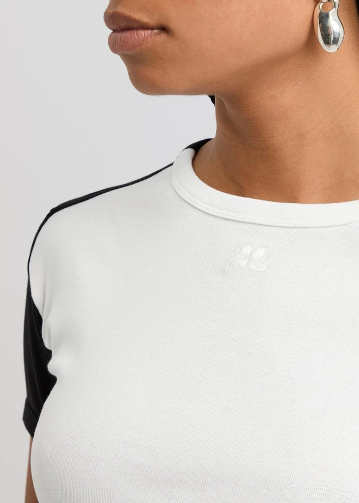 Courrèges Colour-block cotton mini T-shirt dress 5