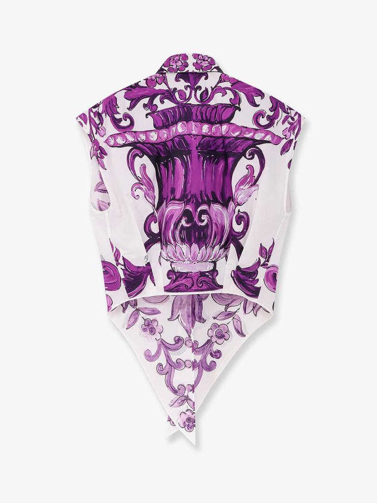 Dolce & Gabbana Cotton shirt with Maiolica print