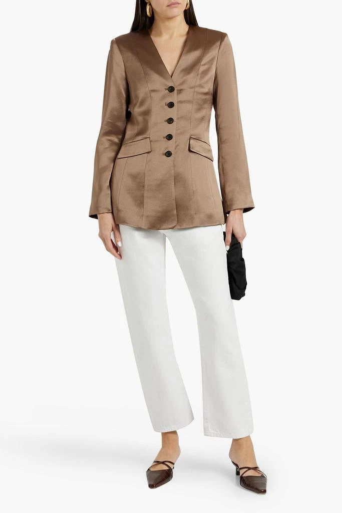 BY MALENE BIRGER Rinnah satin-crepe blazer 2