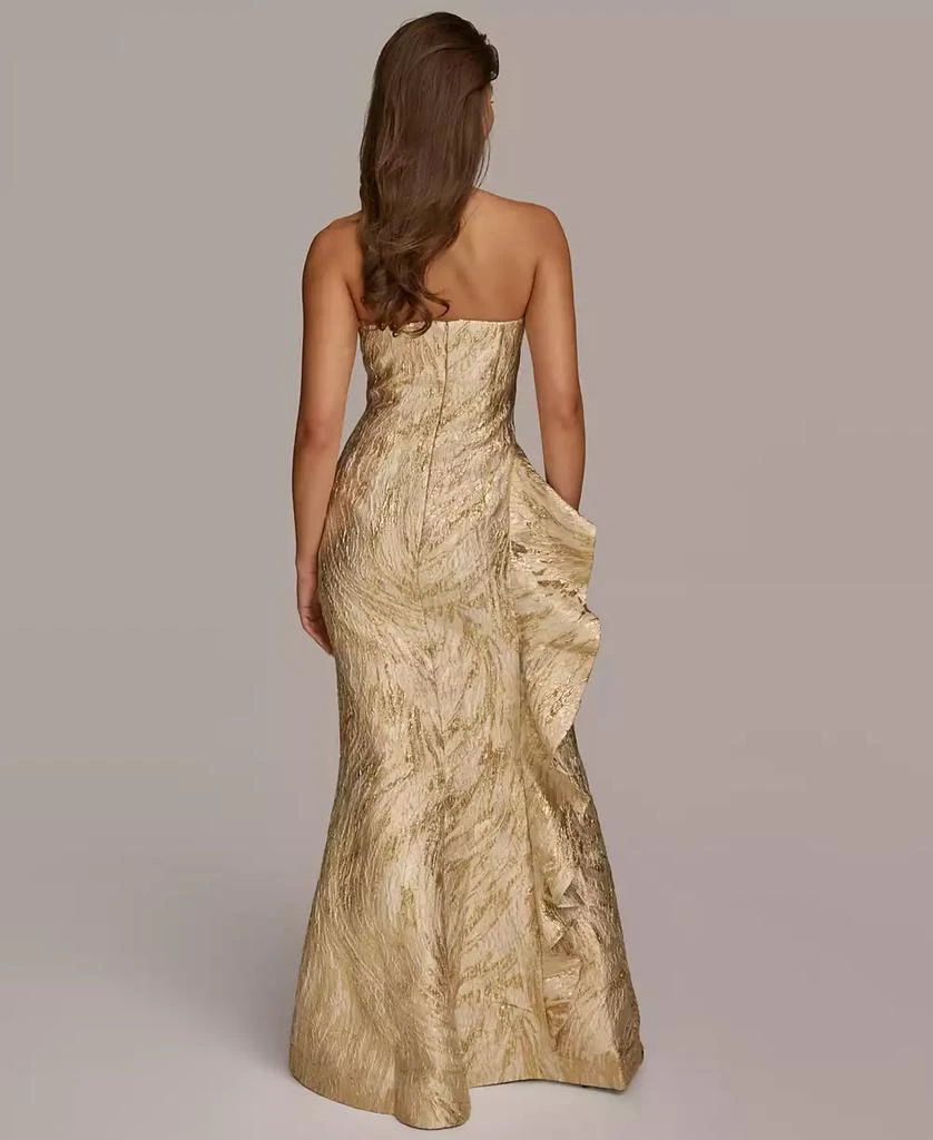 Donna Karan Women's Strapless Ruffle-Trim Gown 2