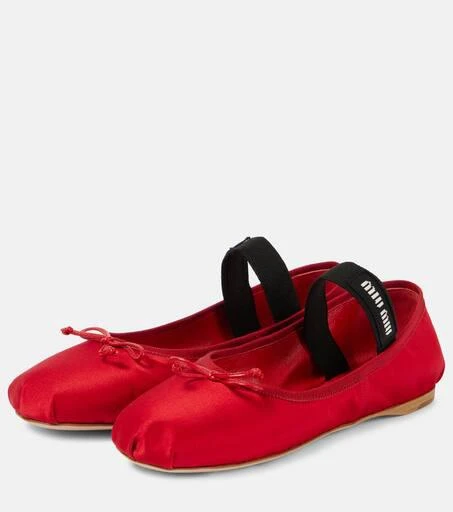 Miu Miu Satin ballet flats 5