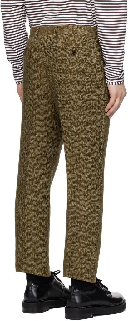 RRL Brown Slim Fit Herringbone Suit Trousers 3