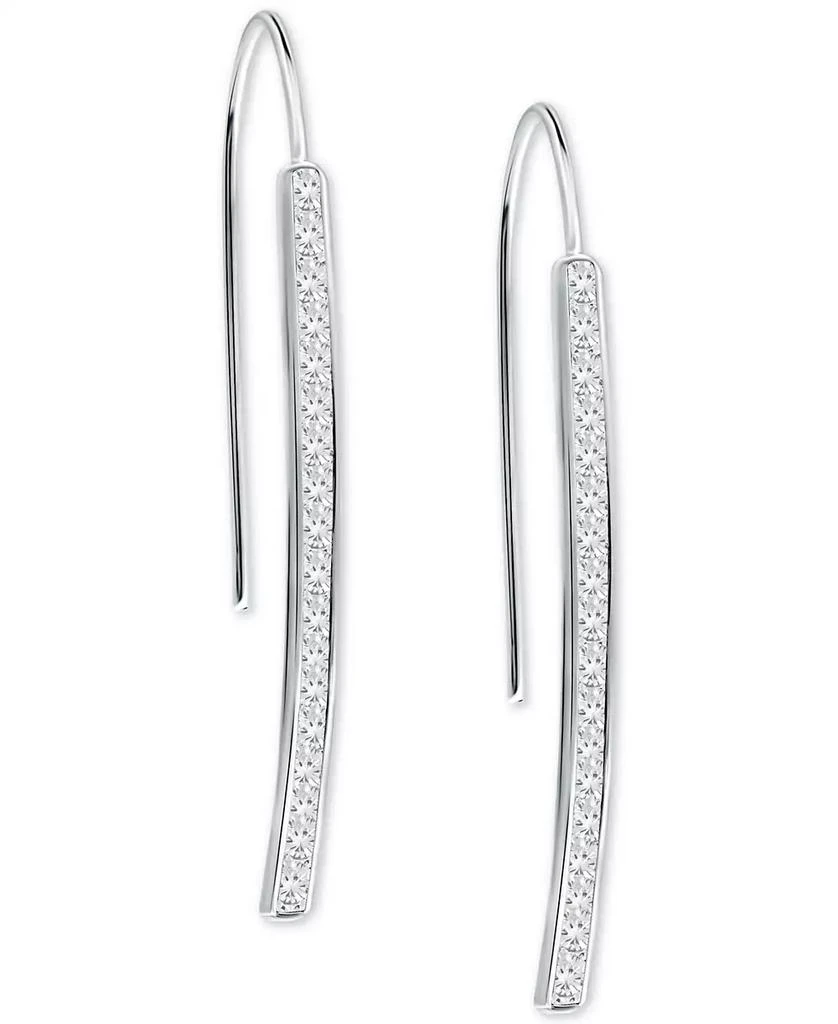Giani Bernini Cubic Zirconia Vertical Bar Threader Earrings, Created for Macy's 3